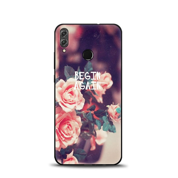 JURCHEN Case For Huawei Honor 8X Soft TPU Silicone Cartoon Cute Back Cover For Huawei Honor 8X JSN-AL00 a TL00 6.5" Phone Cases