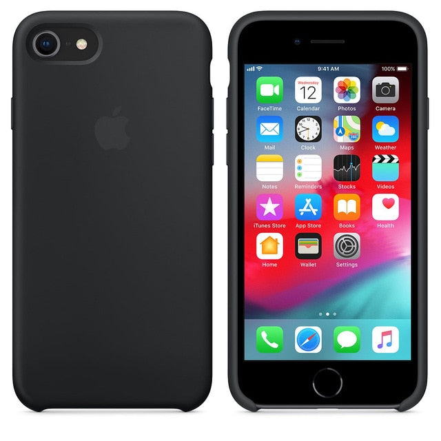 Have LOGO For iPhone 7 case cover 7 8 plus back cover ZRSE For apple Silicone Anti-knock phone case for iPhone 7 for iPhone 8