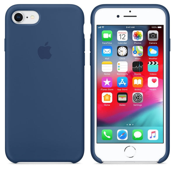 Have LOGO For iPhone 7 case cover 7 8 plus back cover ZRSE For apple Silicone Anti-knock phone case for iPhone 7 for iPhone 8