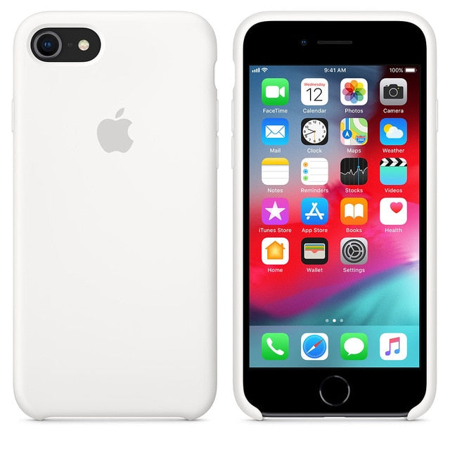 Have LOGO For iPhone 7 case cover 7 8 plus back cover ZRSE For apple Silicone Anti-knock phone case for iPhone 7 for iPhone 8