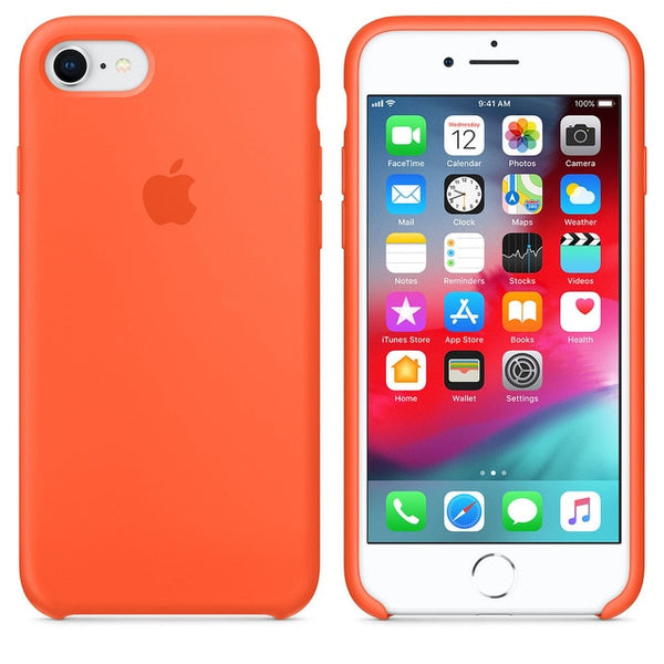 Have LOGO For iPhone 7 case cover 7 8 plus back cover ZRSE For apple Silicone Anti-knock phone case for iPhone 7 for iPhone 8