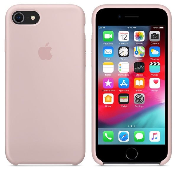 Have LOGO For iPhone 7 case cover 7 8 plus back cover ZRSE For apple Silicone Anti-knock phone case for iPhone 7 for iPhone 8
