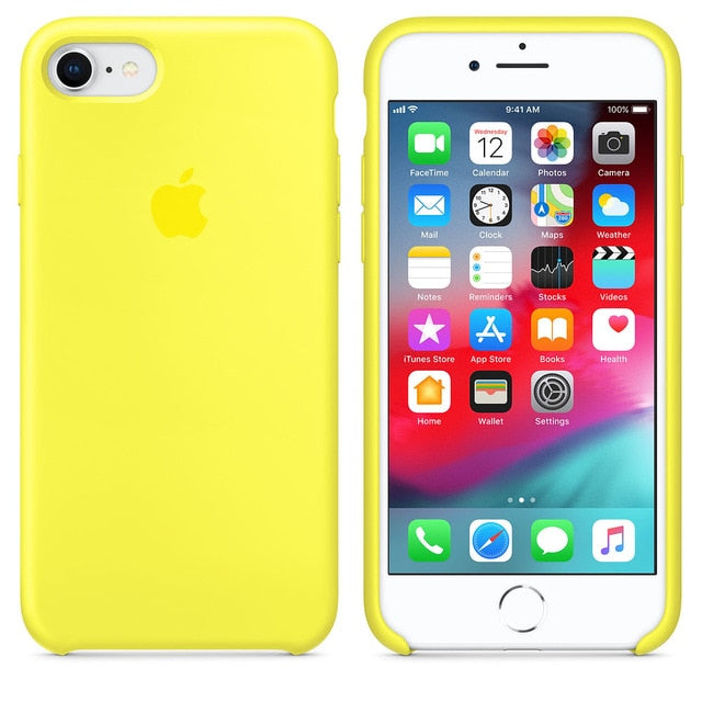 Have LOGO For iPhone 7 case cover 7 8 plus back cover ZRSE For apple Silicone Anti-knock phone case for iPhone 7 for iPhone 8