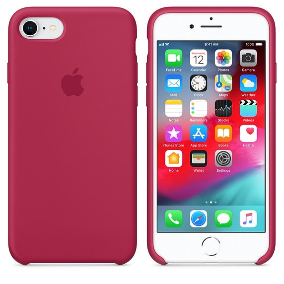 Have LOGO For iPhone 7 case cover 7 8 plus back cover ZRSE For apple Silicone Anti-knock phone case for iPhone 7 for iPhone 8