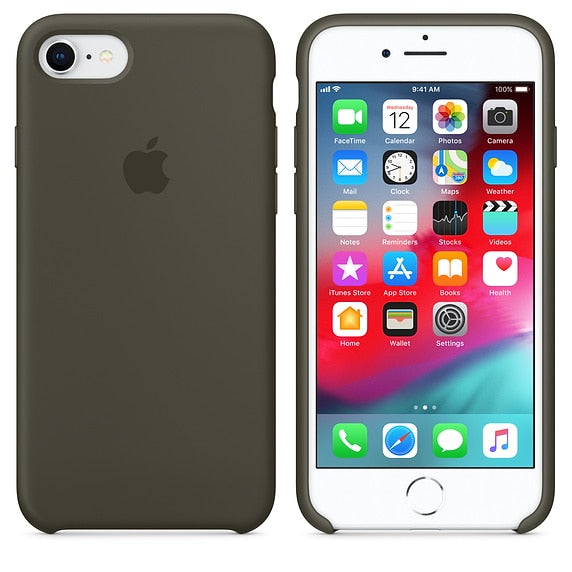 Have LOGO For iPhone 7 case cover 7 8 plus back cover ZRSE For apple Silicone Anti-knock phone case for iPhone 7 for iPhone 8