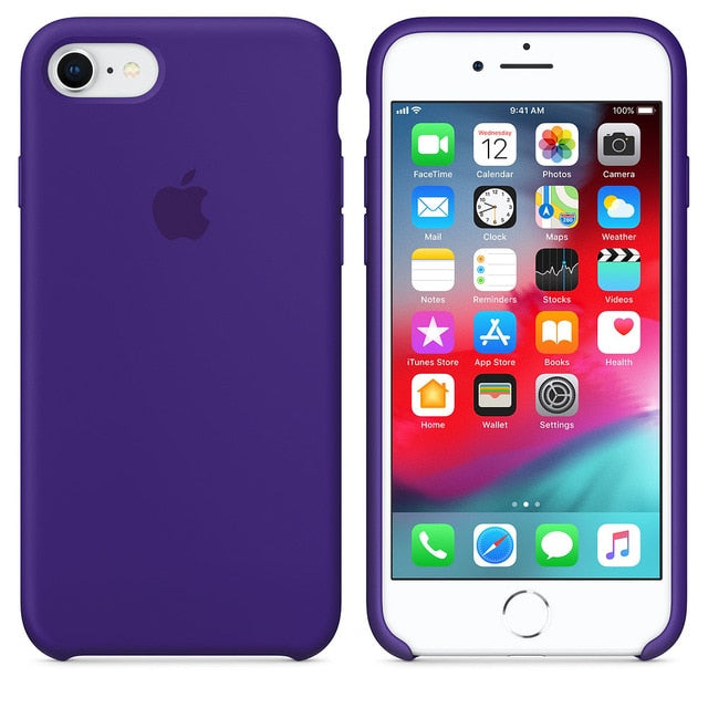 Have LOGO For iPhone 7 case cover 7 8 plus back cover ZRSE For apple Silicone Anti-knock phone case for iPhone 7 for iPhone 8