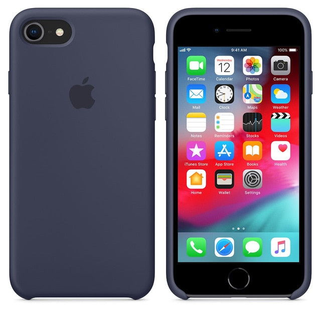 Have LOGO For iPhone 7 case cover 7 8 plus back cover ZRSE For apple Silicone Anti-knock phone case for iPhone 7 for iPhone 8