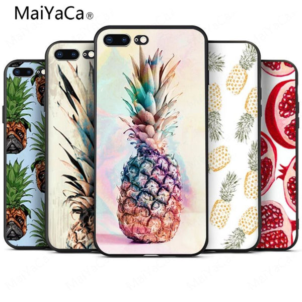 MaiYaCa pineapple On Sale Luxury Cool Phone Accessories Case For iphone 8 8plus 7 7plus 6 6plus 5 5s XR SE Soft TPU Mobile cover