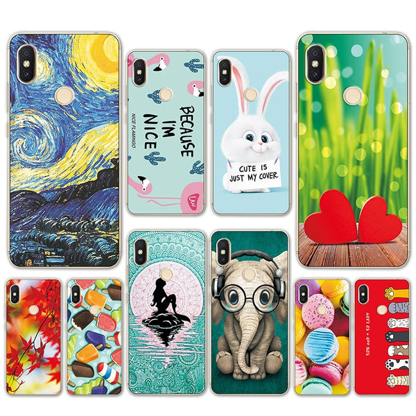 TPU Soft Silicone Cover For Redmi S2 Various Mermaid Flamingo Phone Cases For Xiaomi Redmi S2 Case Redmi S 2 5.99" Coque Fundas