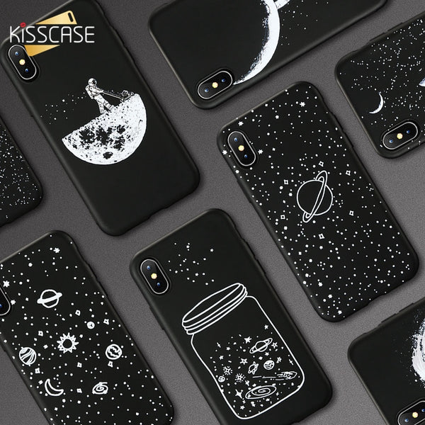 KISSCASE Moon Pattern For Huawei Mate 20 10 P20 P10 Lite Pro Luxury Phone Case For Honor 10 9 Lite 8X Huawei P20 Lite Soft Cover