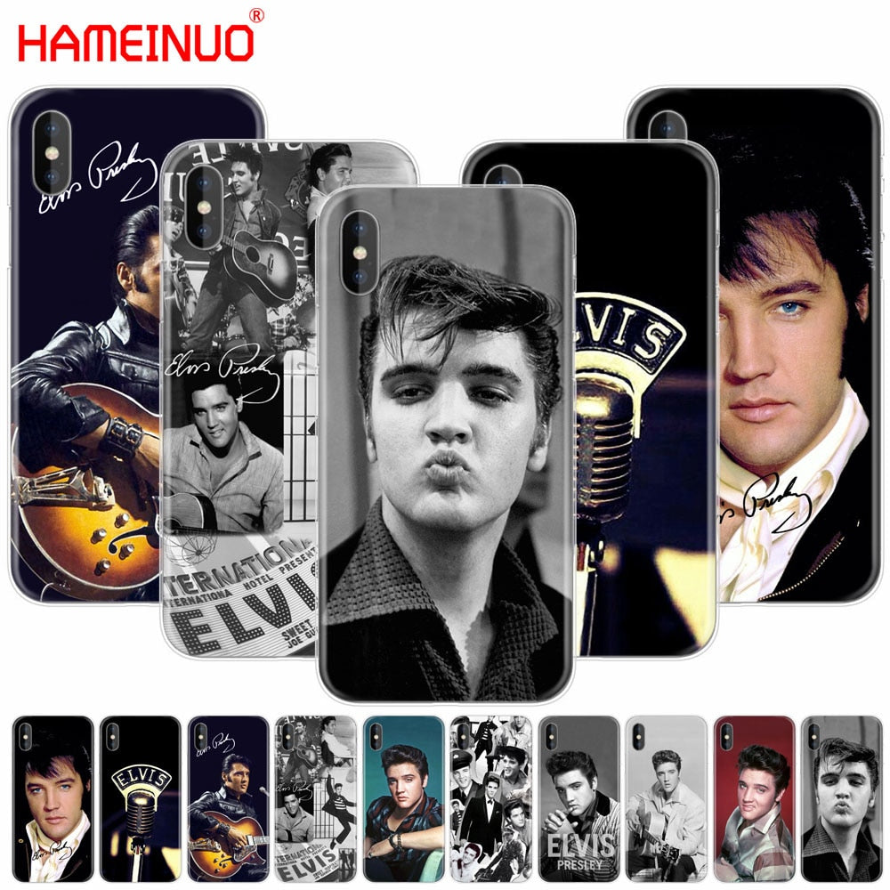 HAMEINUO Elvis Presley Kiss Luxury cell phone Cover case for iphone X 8 7 6 4 4s 5 5s SE 5c 6s plus