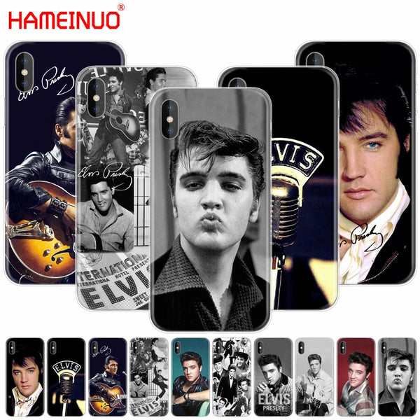 HAMEINUO Elvis Presley Kiss Luxury cell phone Cover case for iphone X 8 7 6 4 4s 5 5s SE 5c 6s plus