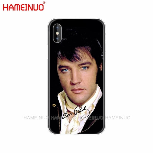 HAMEINUO Elvis Presley Kiss Luxury cell phone Cover case for iphone X 8 7 6 4 4s 5 5s SE 5c 6s plus