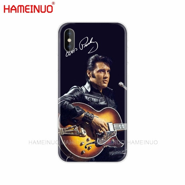 HAMEINUO Elvis Presley Kiss Luxury cell phone Cover case for iphone X 8 7 6 4 4s 5 5s SE 5c 6s plus