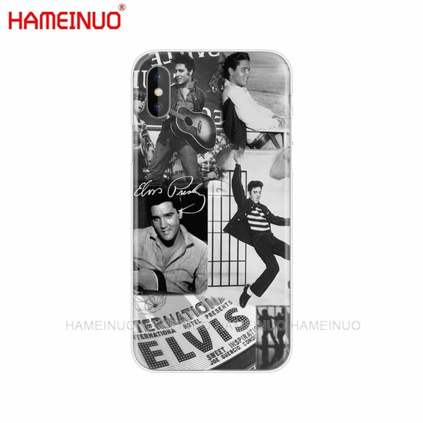 HAMEINUO Elvis Presley Kiss Luxury cell phone Cover case for iphone X 8 7 6 4 4s 5 5s SE 5c 6s plus