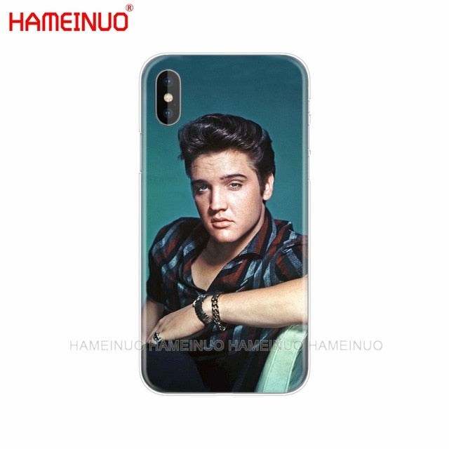 HAMEINUO Elvis Presley Kiss Luxury cell phone Cover case for iphone X 8 7 6 4 4s 5 5s SE 5c 6s plus
