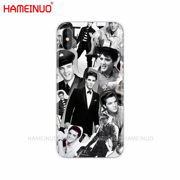 HAMEINUO Elvis Presley Kiss Luxury cell phone Cover case for iphone X 8 7 6 4 4s 5 5s SE 5c 6s plus