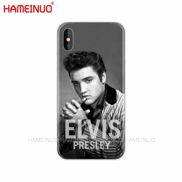 HAMEINUO Elvis Presley Kiss Luxury cell phone Cover case for iphone X 8 7 6 4 4s 5 5s SE 5c 6s plus