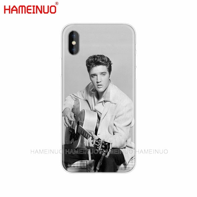 HAMEINUO Elvis Presley Kiss Luxury cell phone Cover case for iphone X 8 7 6 4 4s 5 5s SE 5c 6s plus