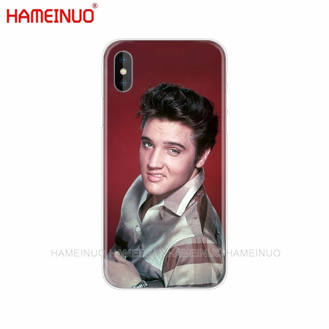 HAMEINUO Elvis Presley Kiss Luxury cell phone Cover case for iphone X 8 7 6 4 4s 5 5s SE 5c 6s plus