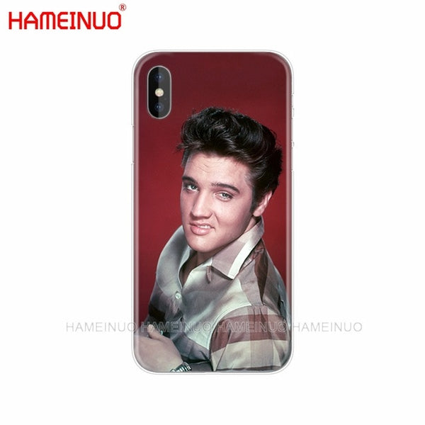 HAMEINUO Elvis Presley Kiss Luxury cell phone Cover case for iphone X 8 7 6 4 4s 5 5s SE 5c 6s plus