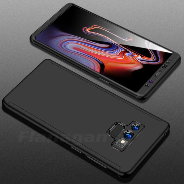 Luxury 360 Full Cover Cases For Samsung Galaxy S9 S8 Plus S7 Edge Shockproof Phone Case For Samsung Note 9 8 Case With Glass