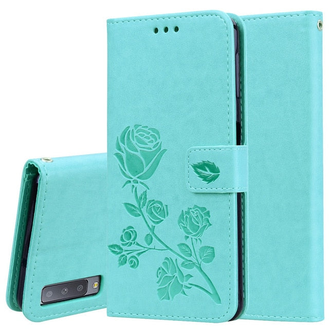 For Samsung A7 2018 Case Flip Cover Silicon Leather Wallet Phone Case For Samsung Galaxy A7 2018 A750 Wallet For Samsung A7 2018