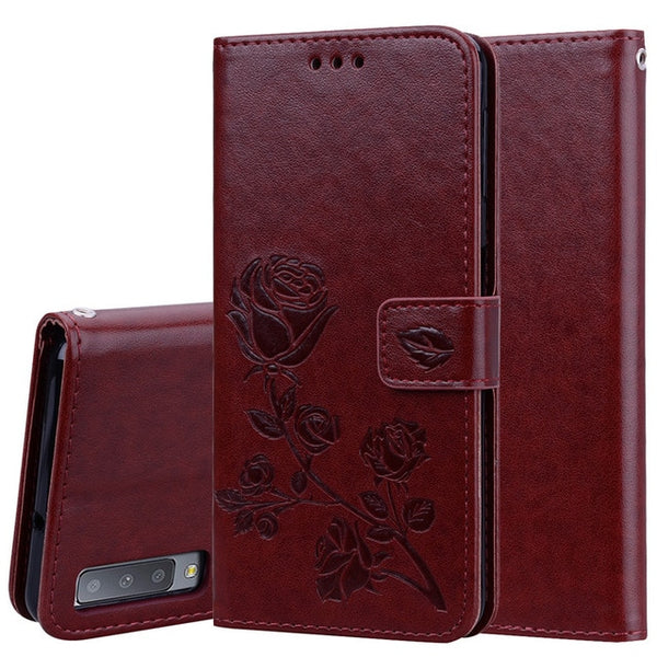 For Samsung A7 2018 Case Flip Cover Silicon Leather Wallet Phone Case For Samsung Galaxy A7 2018 A750 Wallet For Samsung A7 2018