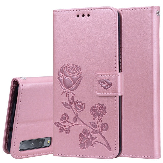 For Samsung A7 2018 Case Flip Cover Silicon Leather Wallet Phone Case For Samsung Galaxy A7 2018 A750 Wallet For Samsung A7 2018