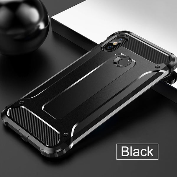 Luxury Armor Shockproof Case For Xiaomi Redmi 5A 6A Note 5 PLus 6 Pro Phone Cover For Pocophone f1 PC TPU Protective Soft Case