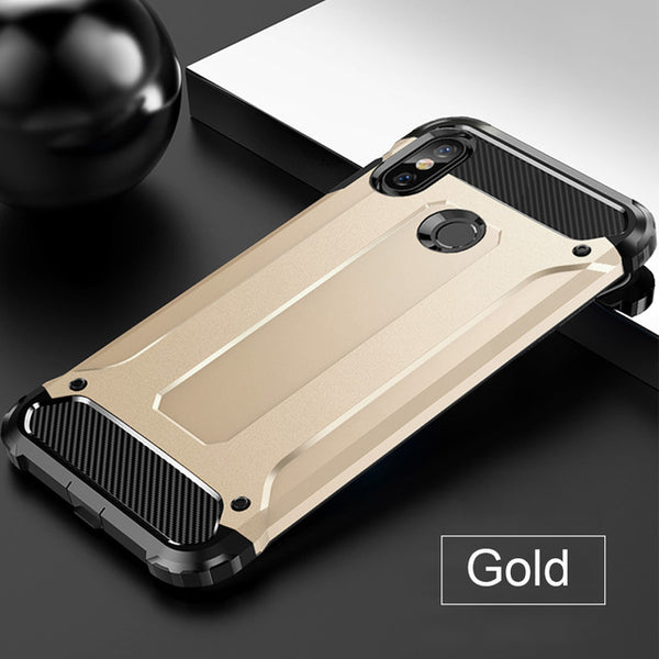 Luxury Armor Shockproof Case For Xiaomi Redmi 5A 6A Note 5 PLus 6 Pro Phone Cover For Pocophone f1 PC TPU Protective Soft Case