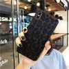 USLION Plush Leopard Print Phone Cover For iPhone 6 7 8 Plus X XR XS Max Leopard Cases For iPhone 6 6S Plus Phone Bag Back Cover