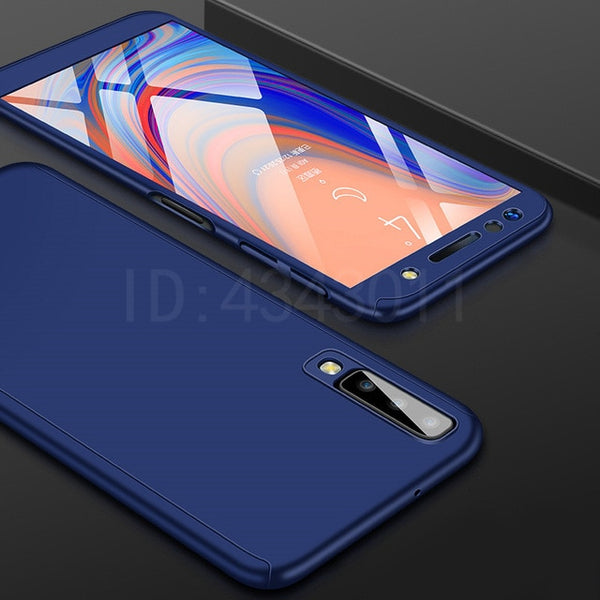 FlanaGan Luxury 360 Full Cover Phone Case For Samsung Galaxy A7 2018 A750F Protective Cover For Galaxy J4 J6 J8 2018 J5 J7 Case