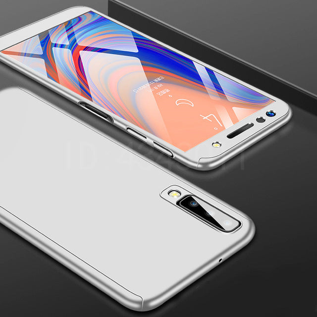 FlanaGan Luxury 360 Full Cover Phone Case For Samsung Galaxy A7 2018 A750F Protective Cover For Galaxy J4 J6 J8 2018 J5 J7 Case
