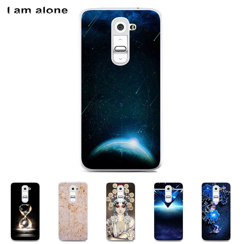 For LG G2 D801 D802 5.2 inch Solf TPU Silicone Color Paint DIY Case Mobile Phone Cover Bag Cellphone Housing Shell Skin Mask