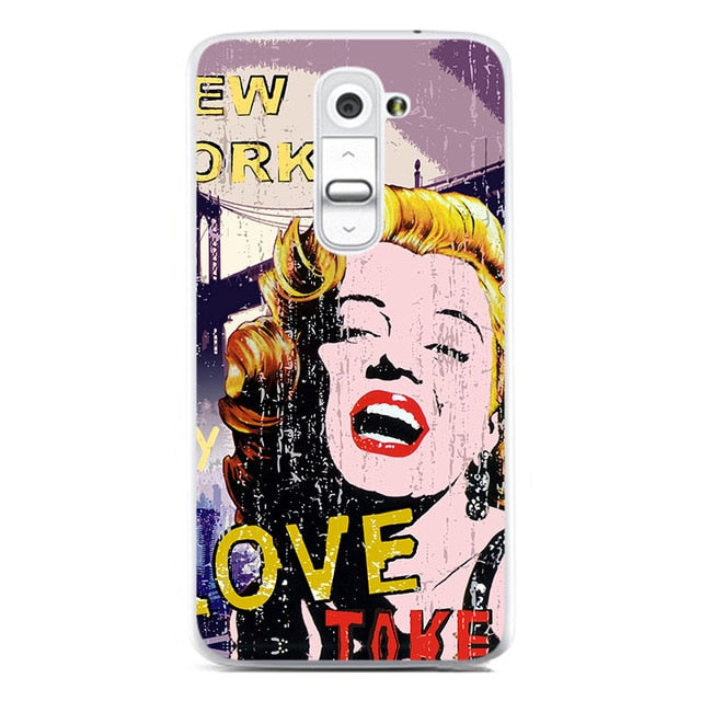 For LG G2 D801 D802 5.2 inch Solf TPU Silicone Color Paint DIY Case Mobile Phone Cover Bag Cellphone Housing Shell Skin Mask