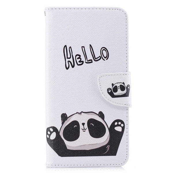 For NOKIA 1 2 3 5 elephant 3D Painted Protective Mobile Cover NOKIA 2.1 3.1 5.1 2018 lovely Cartoon PU Leather Flip Phone Cases