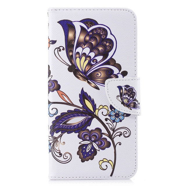 For NOKIA 1 2 3 5 elephant 3D Painted Protective Mobile Cover NOKIA 2.1 3.1 5.1 2018 lovely Cartoon PU Leather Flip Phone Cases