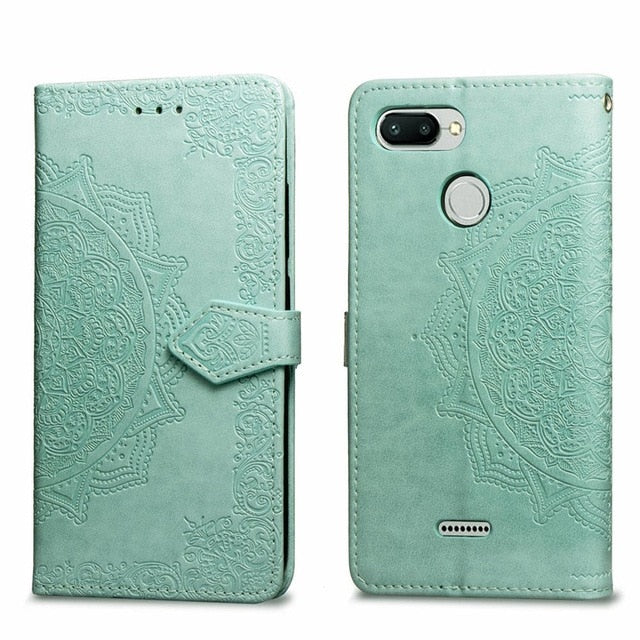 Flip Wallet PU Leather Case For Xiaomi Redmi 6A Case Xiaomi Redmi 6 Cover High Quality Card Slot Phone Cases 5.45 inch