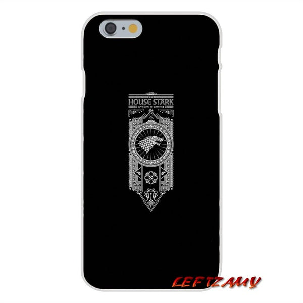 Mobile Phone Cover Bag For Huawei P Smart Mate Y6 Pro P8 P9 P10 Nova P20 Lite Pro Mini 2017 Game of Throne House Stark Wolf Logo