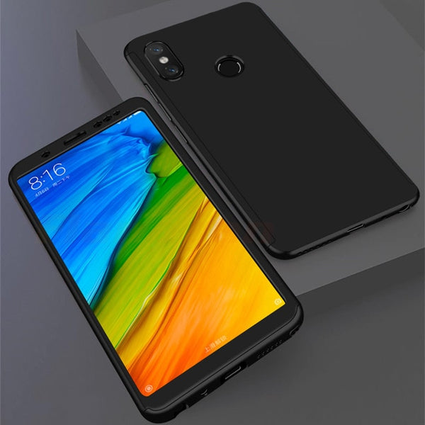 360 Protective Full Cover Phone Case For Xiaomi Redmi Note 5 6 Pro 5A S2 4X Case For Redmi 5A 6A 6 Pro 5 Plus With Glass