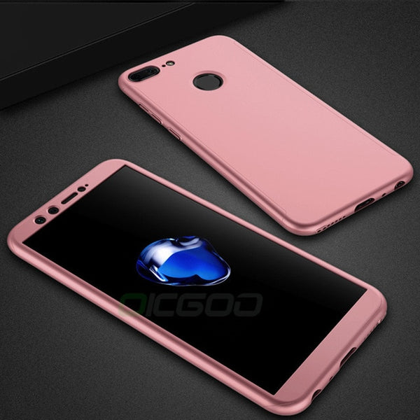 360 Degree Full Cover Case For Huawei P20 P10 P9 Lite P20 Pro Phone Cases For Huawei Y6 Y7 Prime 2018 Huawei Y5 Y7 2017 Case