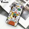 Yinuoda Friends Season TV  TPU black Phone Case Cover Shell for Apple iPhone 8 7 6 6S Plus X XS MAX 5 5S SE XR Mobile Cover