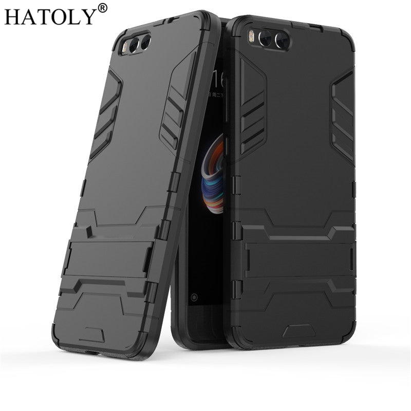 Mi Note 3 Armor Case Xiaomi Mi Note 3 Case Shockproof Robot Silicone Rubber Hard Back Phone Cover For Xiaomi Mi Note 3 HATOLY