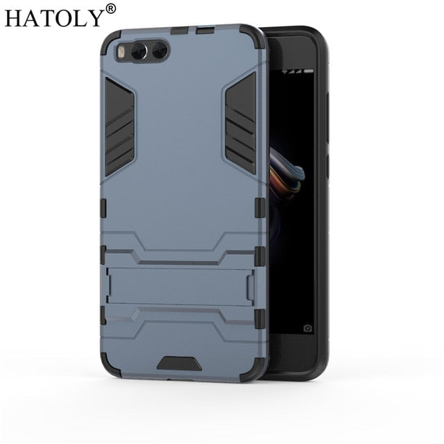 Mi Note 3 Armor Case Xiaomi Mi Note 3 Case Shockproof Robot Silicone Rubber Hard Back Phone Cover For Xiaomi Mi Note 3 HATOLY