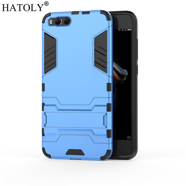 Mi Note 3 Armor Case Xiaomi Mi Note 3 Case Shockproof Robot Silicone Rubber Hard Back Phone Cover For Xiaomi Mi Note 3 HATOLY