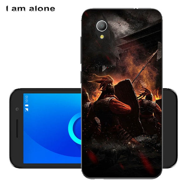 I am alone Phone Cover For Alcatel 1 5033D 5033 5033A 5033Y 5033X 5.0 inch Solf TPU Cellphone Fashion Cases Shipping Free