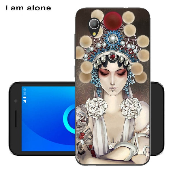 I am alone Phone Cover For Alcatel 1 5033D 5033 5033A 5033Y 5033X 5.0 inch Solf TPU Cellphone Fashion Cases Shipping Free