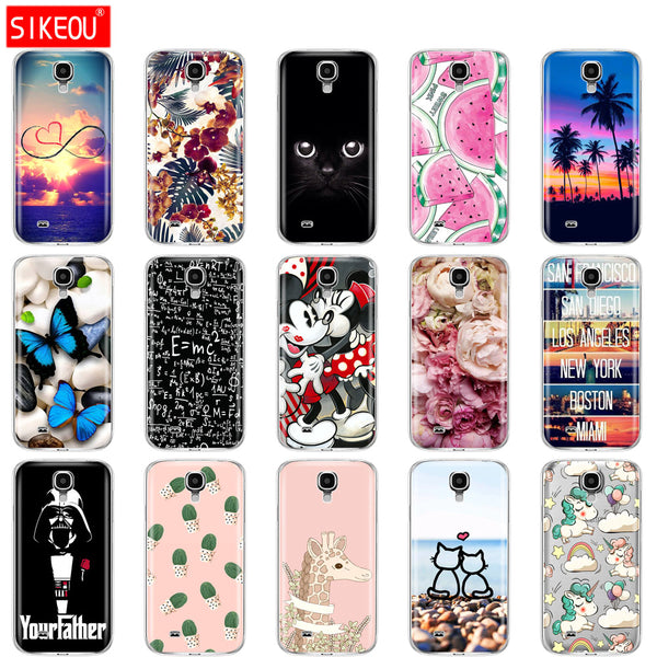 Silicone Soft Case For Samsung Galaxy S4 i9500 Case TPU Cover For Samsung S4 Phone shell  da Hoesje Protective For S 4 butterfly