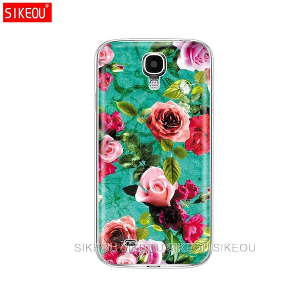 Silicone Soft Case For Samsung Galaxy S4 i9500 Case TPU Cover For Samsung S4 Phone shell  da Hoesje Protective For S 4 butterfly